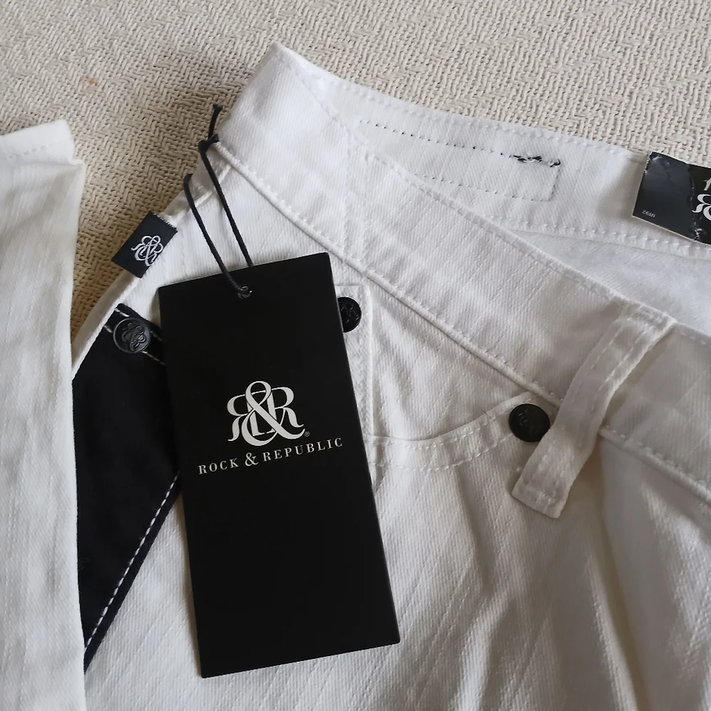 rock & republic ♡ 2 timer carnivale jeans 12 y3k streetwear biker indie tuxedo